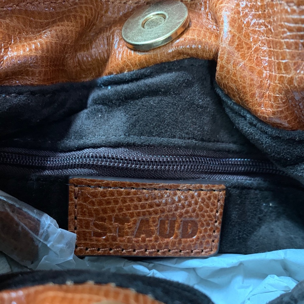 Staud Stella plaited-handle drawstring Bag In Tan - Tan - Picture 3 of 4
